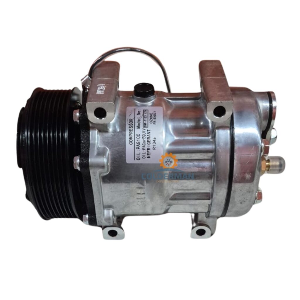 Compresor 7H15 Caterpillar 8pk 12v - SAL HOR